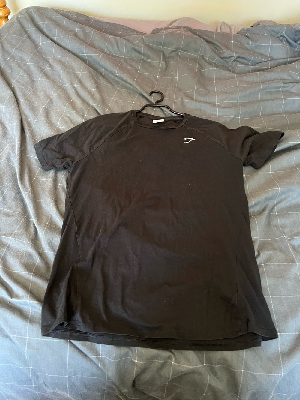 Gymshark Black Performance Training T-Shirt Men’s Large Athletic Tee - Picture 3 of 5